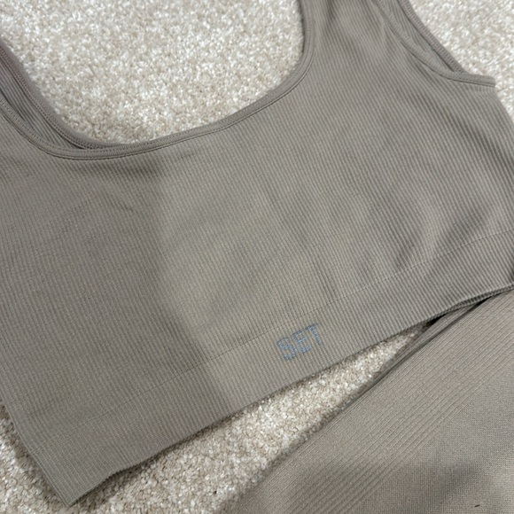 Set Active Ribbed Matching Set, Size Small - Picture 2 of 6